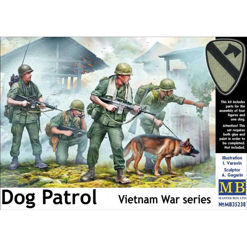 Master Box Dog Patrol, Vietnam War (1/35) MB-35238 Master Box Dog Patrol, Vietnam War (1/35) MB-35238