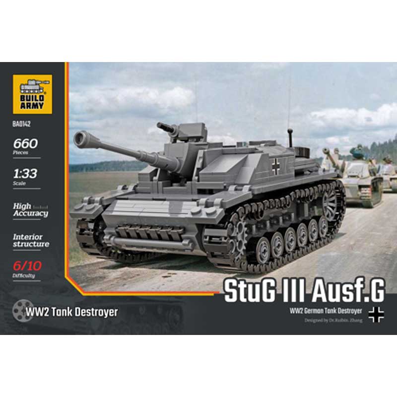 Build Army StuG III Ausf. G Tank Destroyer 660pcs BA0142 Build Army StuG III Ausf. G Tank Destroyer 660pcs BA0142
