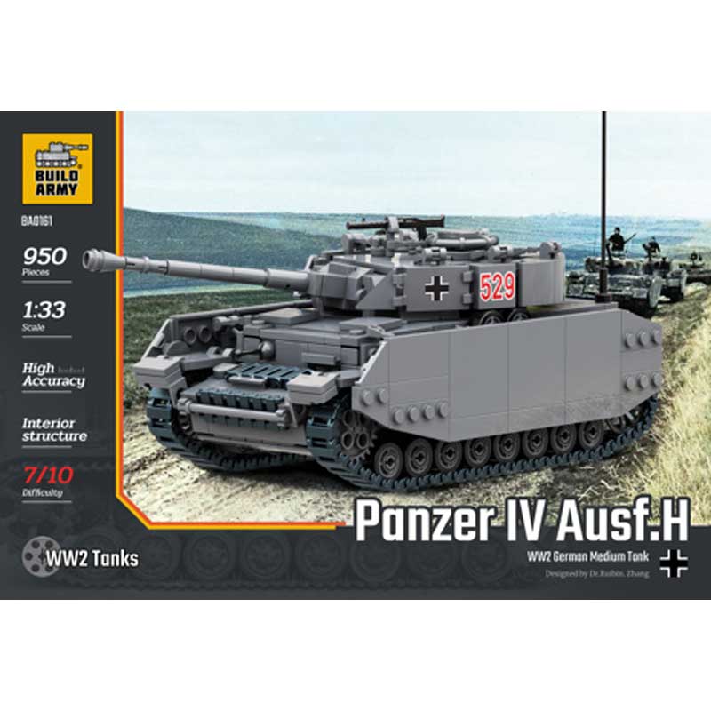 Build Army Panzer IV Ausf. H 950pcs BA0161 Build Army Panzer IV Ausf. H 950pcs BA0161