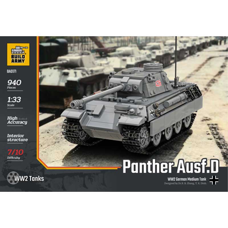 Build Army Panther Ausf. D 940pcs BA0171 Build Army Panther Ausf. D 940pcs BA0171
