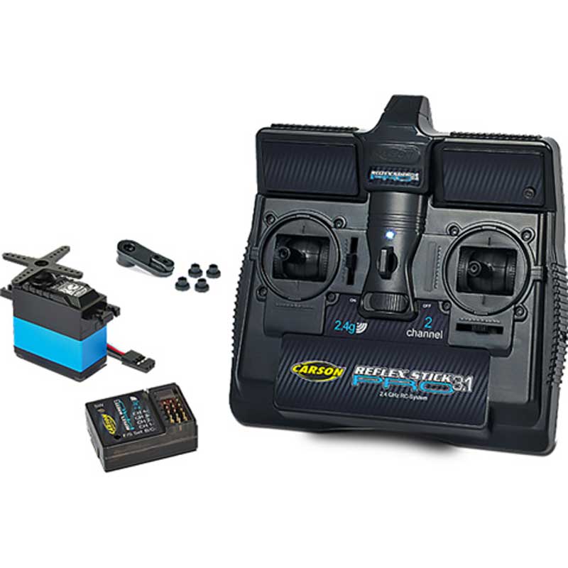 Carson Reflex 3.1 Stick Radio with Receiver & Servo C707131 Carson Reflex 3.1 Stick Radio with Receiver & Servo C707131