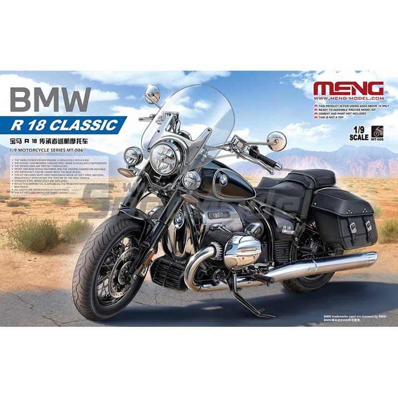 1/9 BMW R18 Classic (Pre Coloured) Meng Model MT-006S 1/9 BMW R18 Classic (Pre Coloured) Meng Model MT-006S