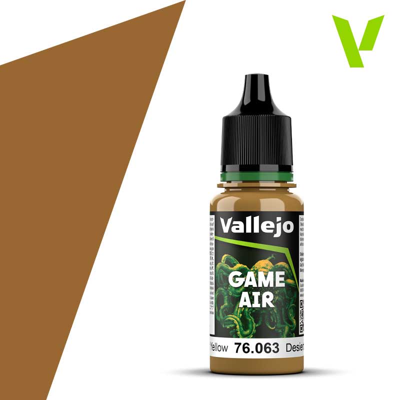 Vallejo Game Air - Desert Yellow (18ml) 76.063 Vallejo Game Air - Desert Yellow (18ml) 76.063