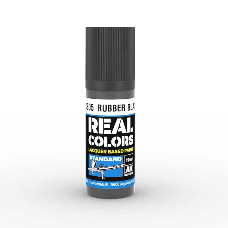 AK Interactive Real Color - Rubber Black (17ml) RC805 AK Interactive Real Color - Rubber Black (17ml) RC805