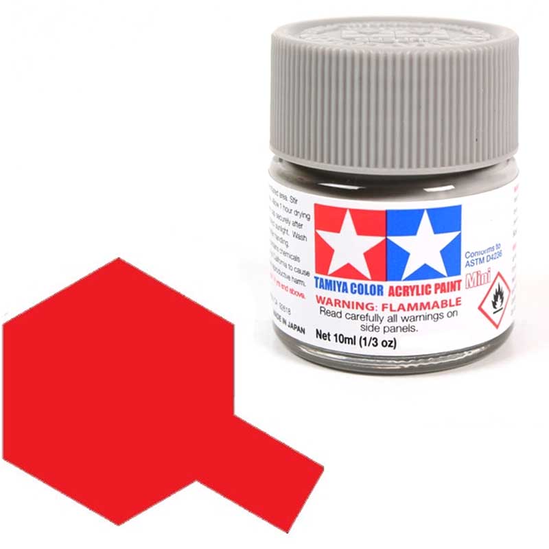 Tamiya Acrylic X-7 Red (10ml) 81507 Tamiya Acrylic X-7 Red (10ml) 81507
