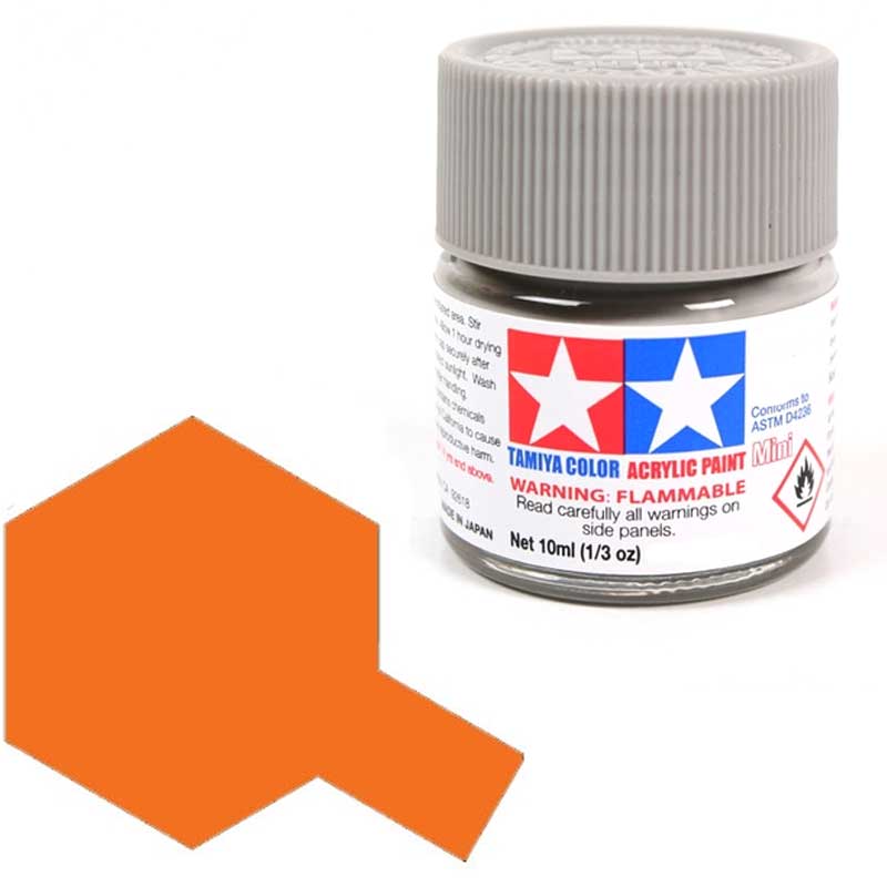 Tamiya Acrylic X-6 Orange (10ml) 81506 Tamiya Acrylic X-6 Orange (10ml) 81506