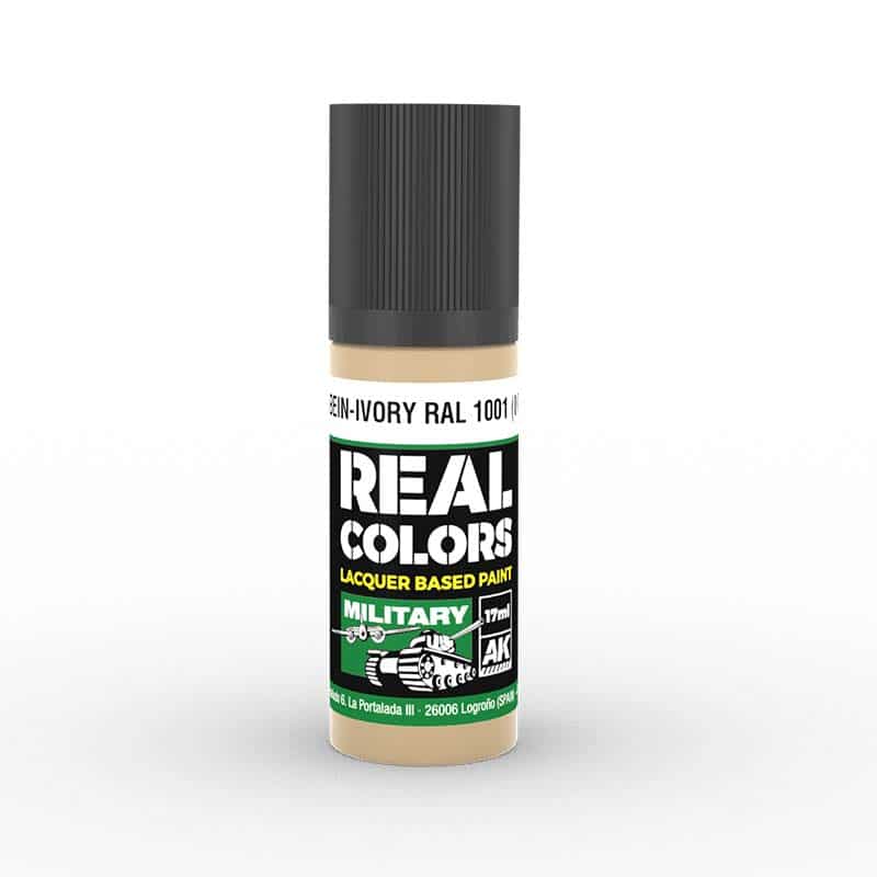 AK Interactive Real Color - Elfenbein-Ivory RAL 1001 (Interior Color) (17ml) RC851 AK Interactive Real Color - Elfenbein-Ivory RAL 1001 (Interior Color) (17ml) RC851