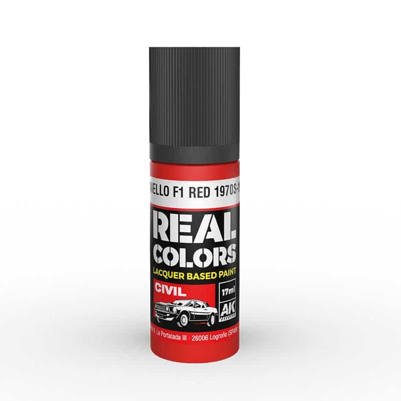 AK Interactive Real Color - Maranello F1 Red 1970s-1980s (17ml) RC833 AK Interactive Real Color - Maranello F1 Red 1970s-1980s (17ml) RC833