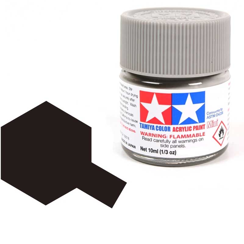 Tamiya Acrylic XF-85 Rubber Black (10ml) 81785 Tamiya Acrylic XF-85 Rubber Black (10ml) 81785