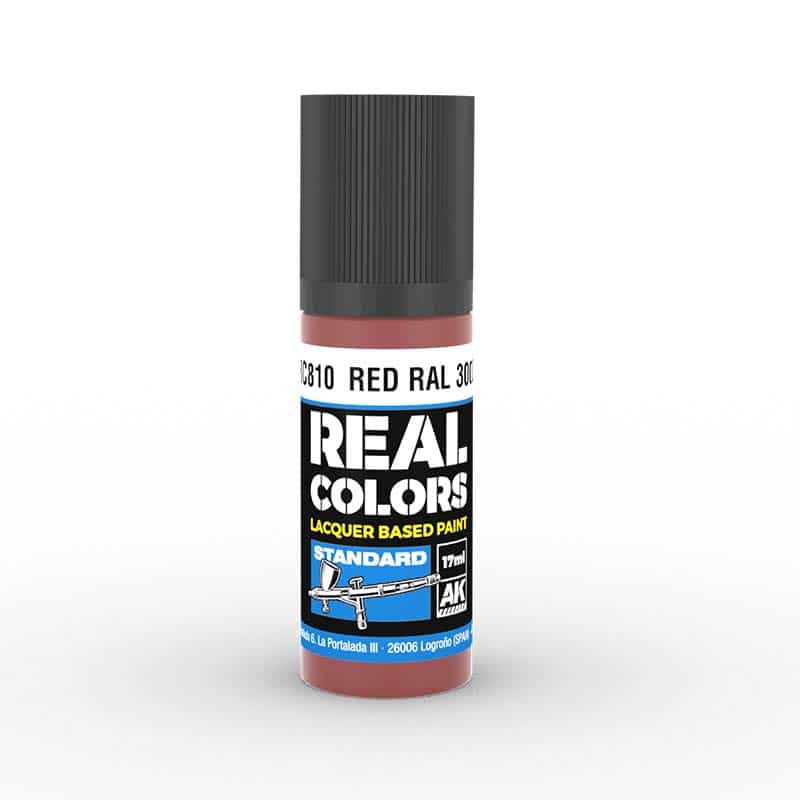 AK Interactive Real Color - Red RAL 3000 (17ml) RC810 AK Interactive Real Color - Red RAL 3000 (17ml) RC810