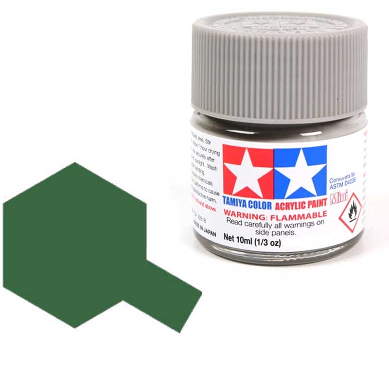 Tamiya Acrylic XF-73 Dark Green (10ml) 81773 Tamiya Acrylic XF-73 Dark Green (10ml) 81773