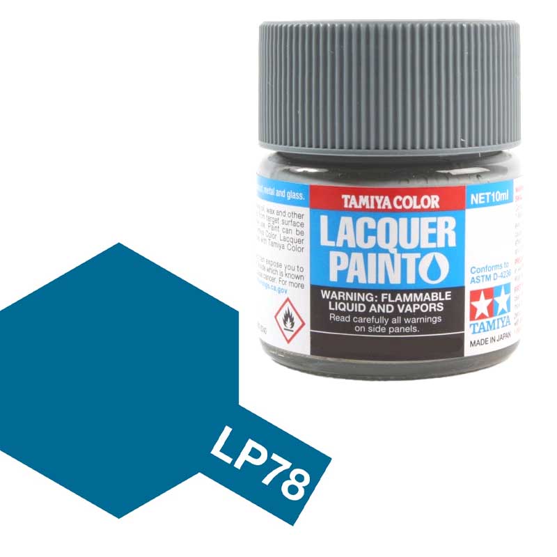 Tamiya Lacquer - LP-78 Flat Blue (10ml) 82178 Tamiya Lacquer - LP-78 Flat Blue (10ml) 82178