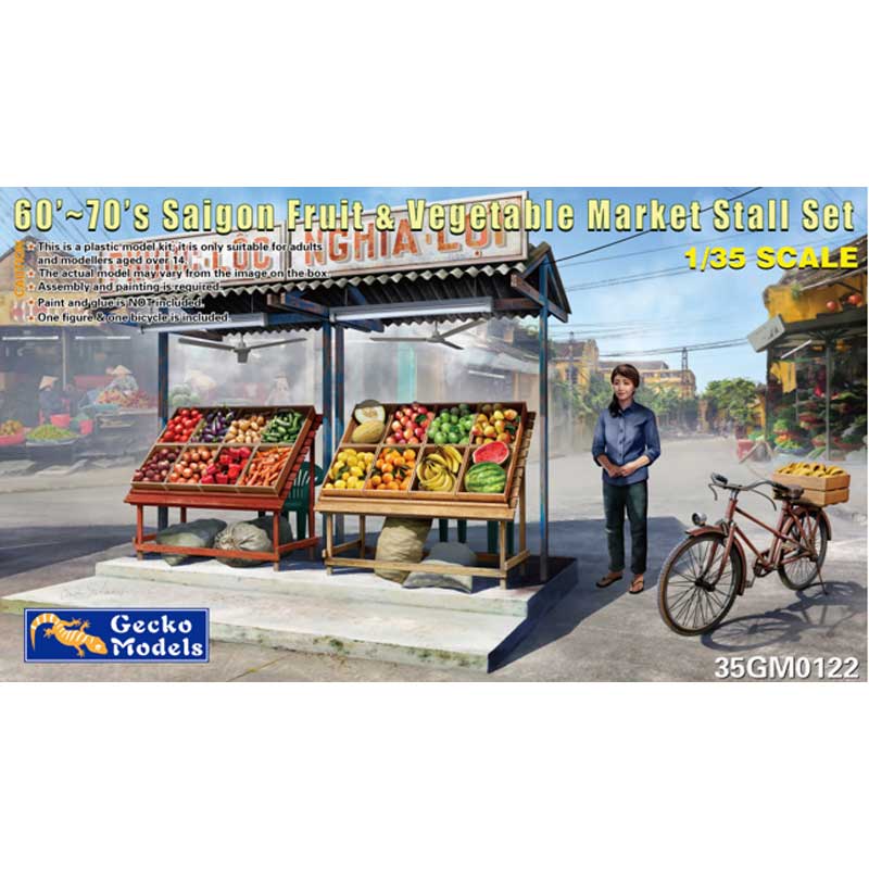 Gecko Models Saigon Fruit & Vegetable Market Stall (1/35) 35GM0122