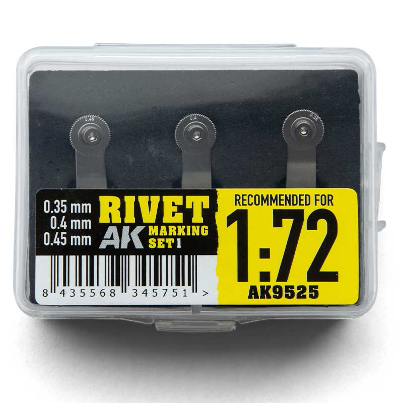 AK Interactive Rivet Marking Set 1_1:72 (Disk-S-Set1) AK-9525 AK Interactive Rivet Marking Set 1_1:72 (Disk-S-Set1) AK-9525