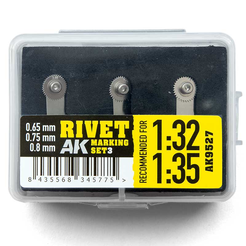 AK Interactive Rivet Marking Set 3_1:35/1:32 (Disk-S-Set3) AK-9527 AK Interactive Rivet Marking Set 3_1:35/1:32 (Disk-S-Set3) AK-9527