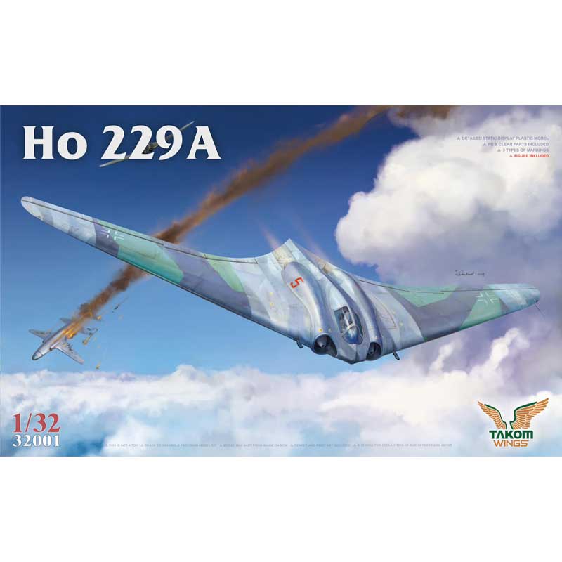 Takom German Air Force Ho 229A Flying Wing (1/32) 32001 Takom German Air Force Ho 229A Flying Wing (1/32) 32001