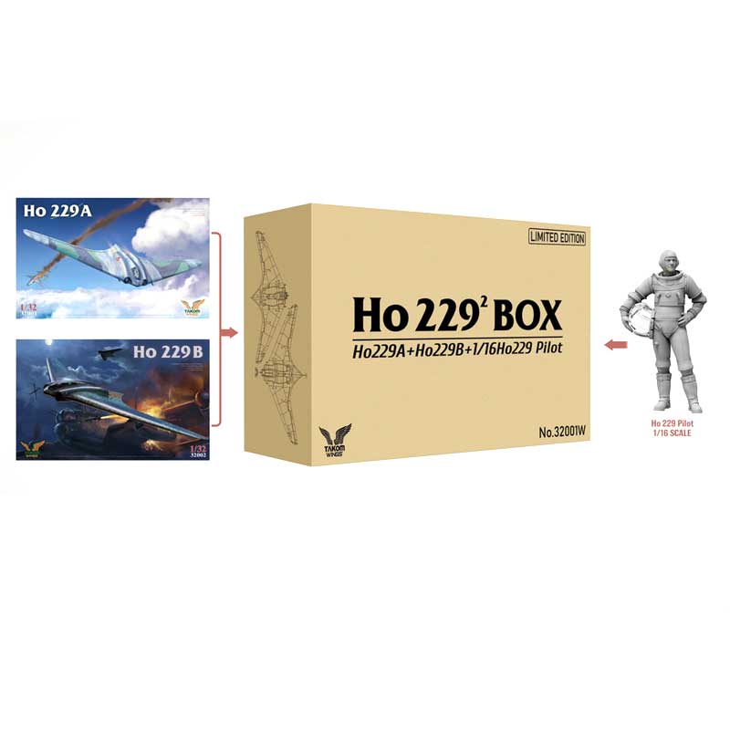 Takom Ho 229 Double Box HO229A & HO229B German Air Force (1/32) 32001W Takom Ho 229 Double Box HO229A & HO229B German Air Force (1/32) 32001W