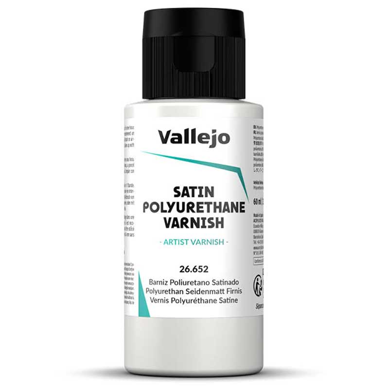 Vallejo Satin Polyurethane Varnish (60ml) 26.652 Vallejo Satin Polyurethane Varnish (60ml) 26.652