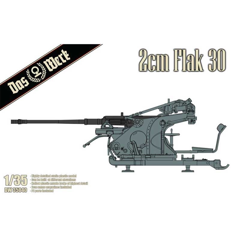 Das Werk German WWII 2 cm Flak 30 (1/35) DW35040 Das Werk German WWII 2 cm Flak 30 (1/35) DW35040