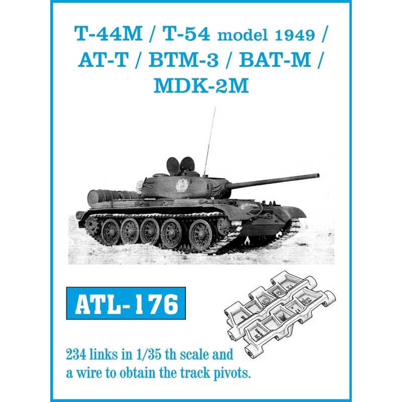 Friulmodel T-44M T-54 AT-T BTM-3 BAT-M MDK2-M Tracks (1/35) ATL-176