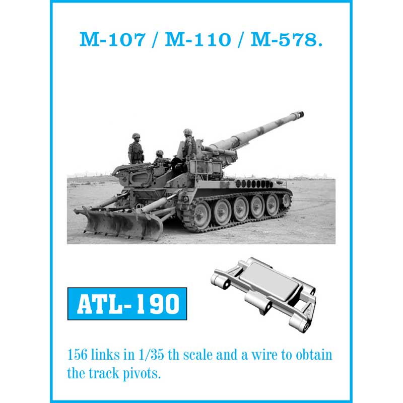 Friulmodel M107 M110 M578 Metal Tracks (1/35) ATL-190