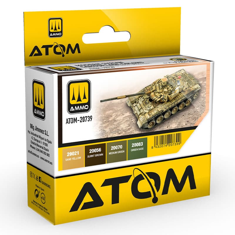 ATOM Modern Syria Camouflage Colors Set Ammo ATOM-20739 ATOM Modern Syria Camouflage Colors Set Ammo ATOM-20739