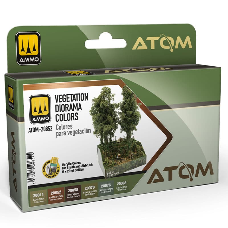 ATOM Vegetation Diorama colors Set Ammo ATOM-20852 ATOM Vegetation Diorama colors Set Ammo ATOM-20852