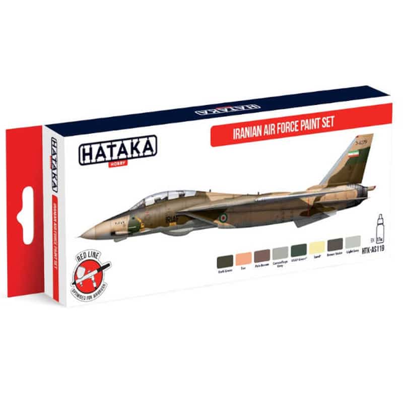 Hataka Red Line Paint Set - Air Force HTK-AS119 Hataka Red Line Paint Set - Air Force HTK-AS119