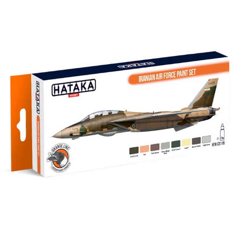 Hataka Orange Line Paint Set - Air Force (Orange HTK-CS119 Hataka Orange Line Paint Set - Air Force (Orange HTK-CS119