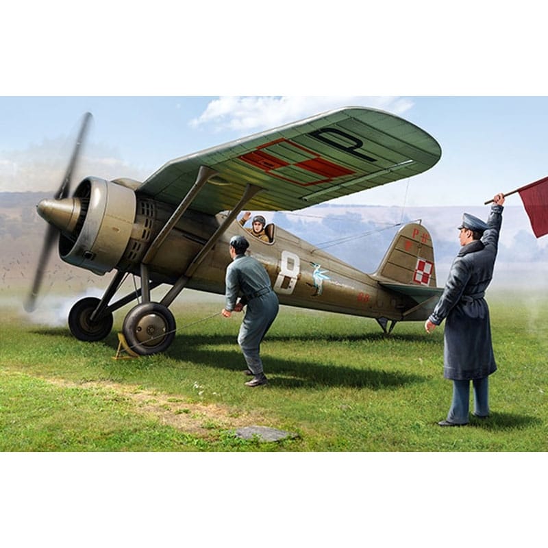 IBG Models PZL P.11c Polish Fighter with Pilot and Ground Crew Figures (1/32) 32005 IBG Models PZL P.11c Polish Fighter with Pilot and Ground Crew Figures (1/32) 32005
