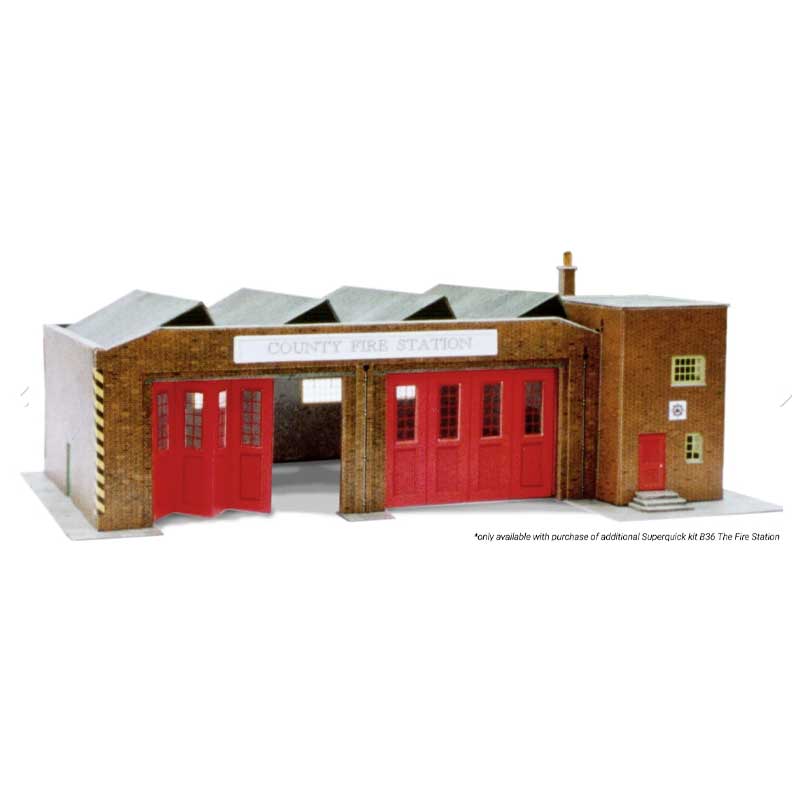 1/72 (HO/OO) Bus Depot / Fire Station / Hanger Superquick SQB34 1/72 (HO/OO) Bus Depot / Fire Station / Hanger Superquick SQB34