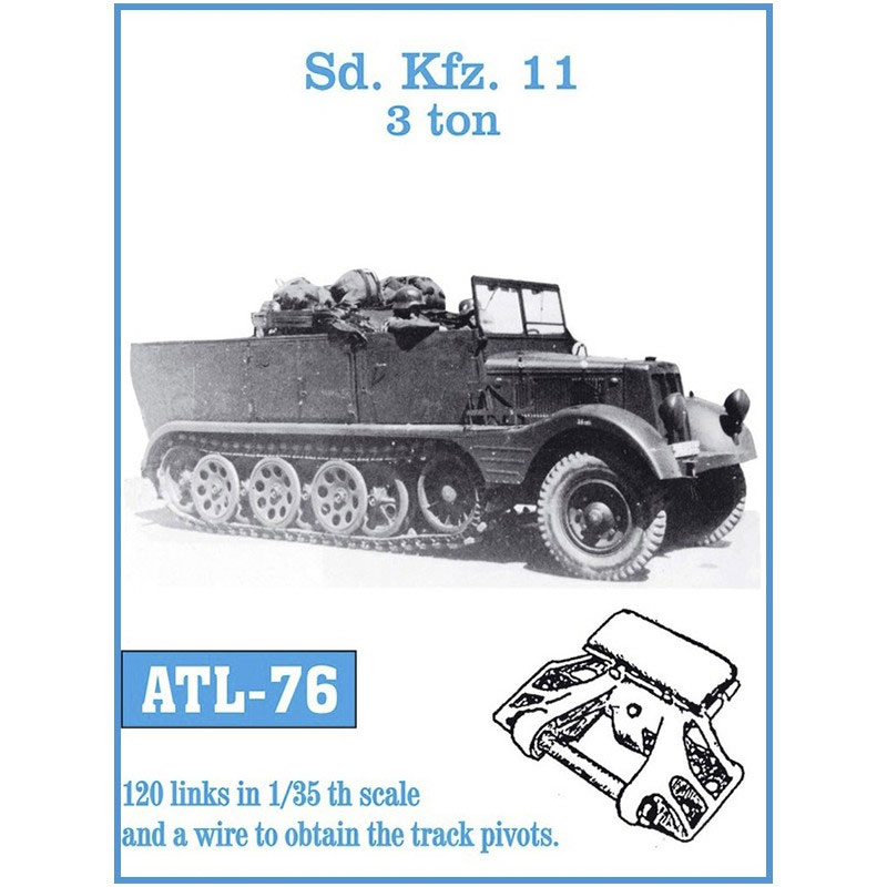 Friulmodel Sd.Kfz.11 3 Ton Metal Tracks (1/35) ATL-076