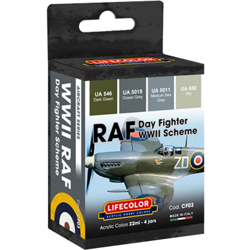 LifeColor RAF Day Fighter Camouflage Set CF03 LifeColor RAF Day Fighter Camouflage Set CF03