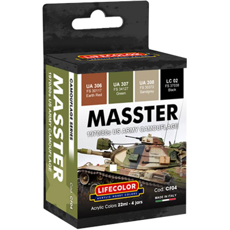 LifeColor MASSTER US Army Camouflage Set CF04 LifeColor MASSTER US Army Camouflage Set CF04
