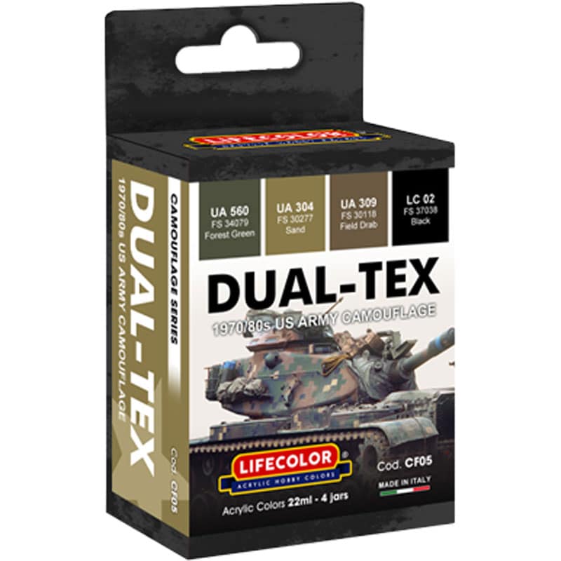 LifeColor DUAL-TEX US Army Camouflage Set CF05 LifeColor DUAL-TEX US Army Camouflage Set CF05