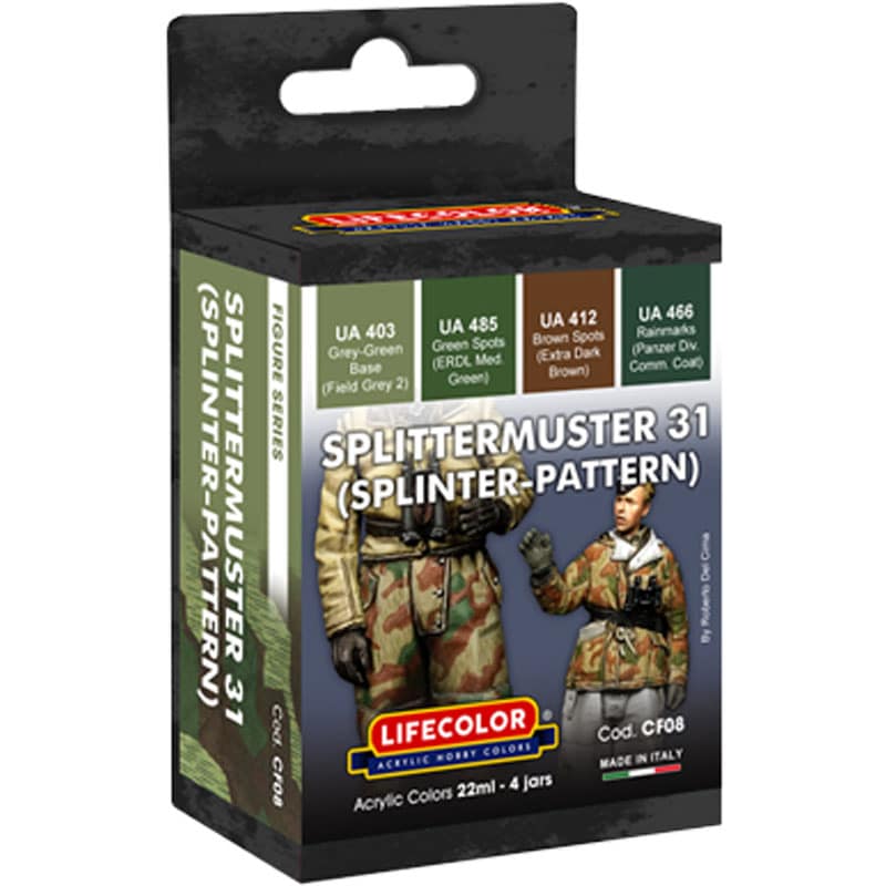 LifeColor Splittermuster 31 Splinter Camouflage Set CF08 LifeColor Splittermuster 31 Splinter Camouflage Set CF08