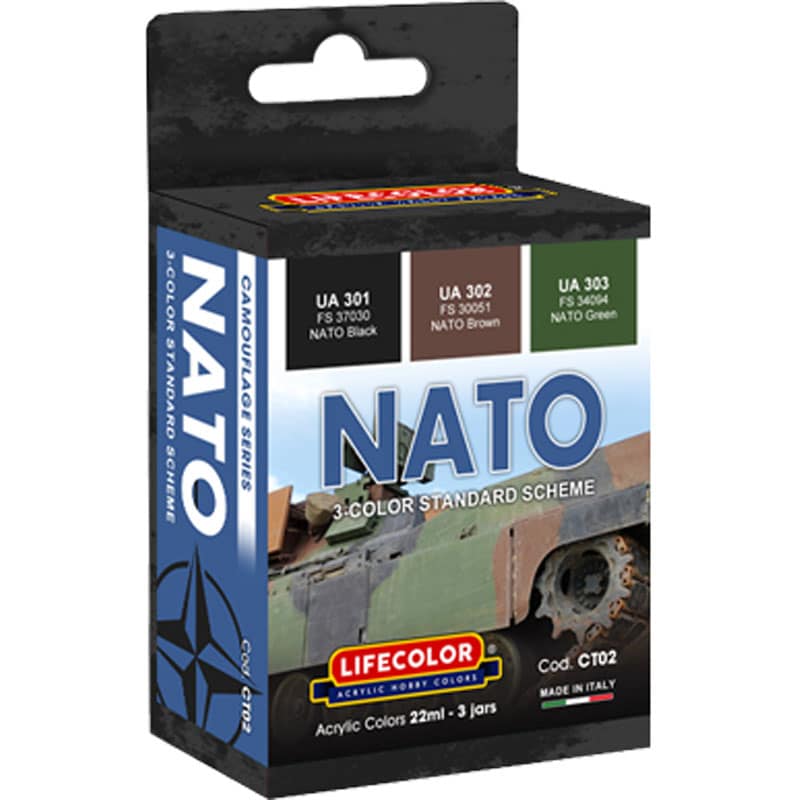 LifeColor NATO Camouflage Standard Scheme Set CT02 LifeColor NATO Camouflage Standard Scheme Set CT02