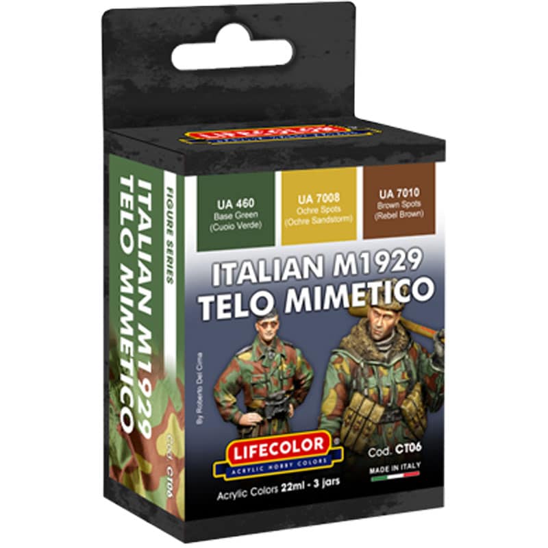 LifeColor Italian M1929 Telo Mimetico Camo Set CT06 LifeColor Italian M1929 Telo Mimetico Camo Set CT06