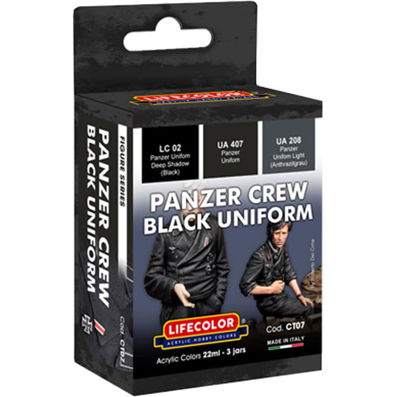 LifeColor Panzer Crew Black Uniform Set CT07 LifeColor Panzer Crew Black Uniform Set CT07