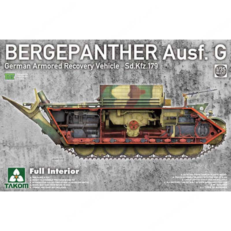 Takom Bergepanther Ausf G SdKfz 179 Full Interior (1/35) 02107 Takom Bergepanther Ausf G SdKfz 179 Full Interior (1/35) 02107