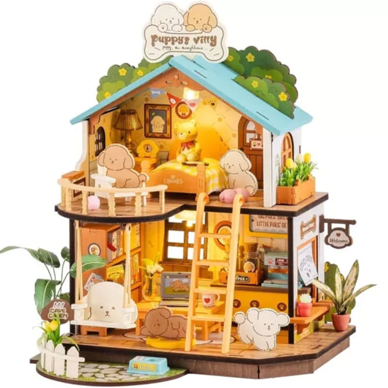 Puppy's Cozy Villa Robotime DG169 Puppy's Cozy Villa Robotime DG169