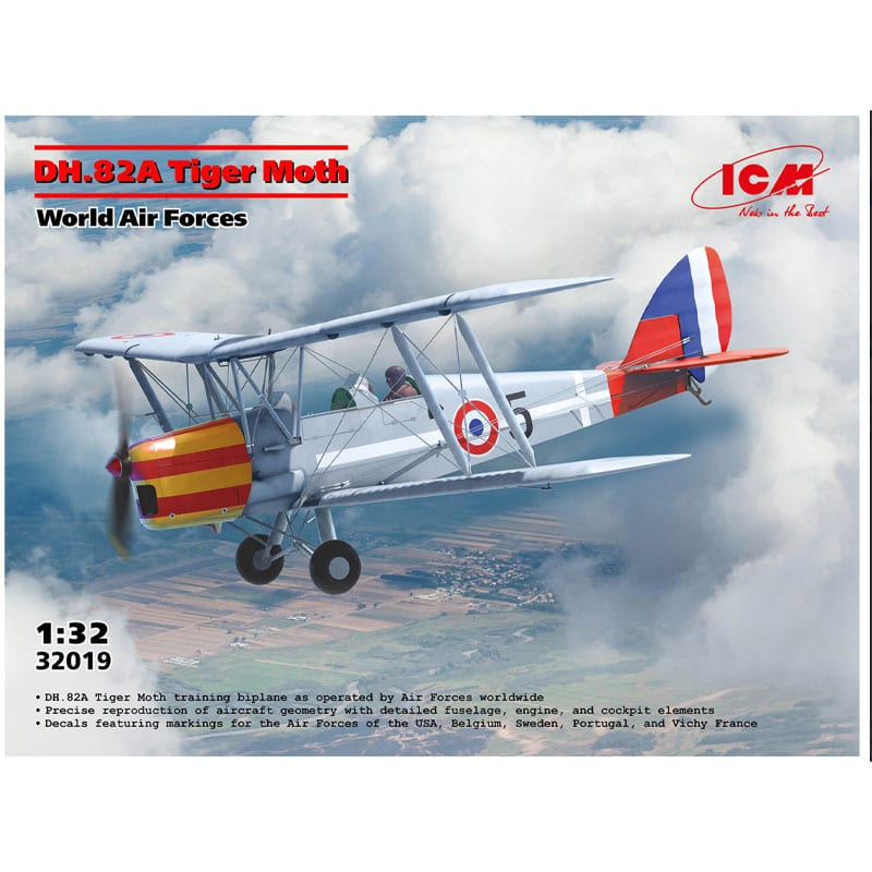ICM DH.82A Tiger Moth of the World Air Forces (1/32) 32019 ICM DH.82A Tiger Moth of the World Air Forces (1/32) 32019