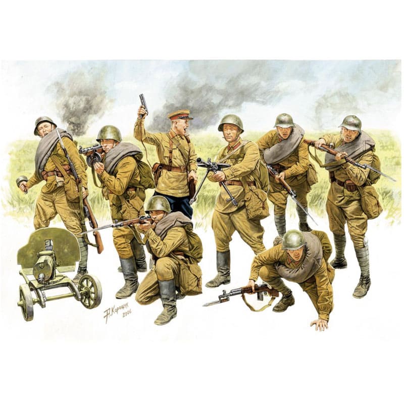Zvezda Red Army Infantry Set (1/35) 3526