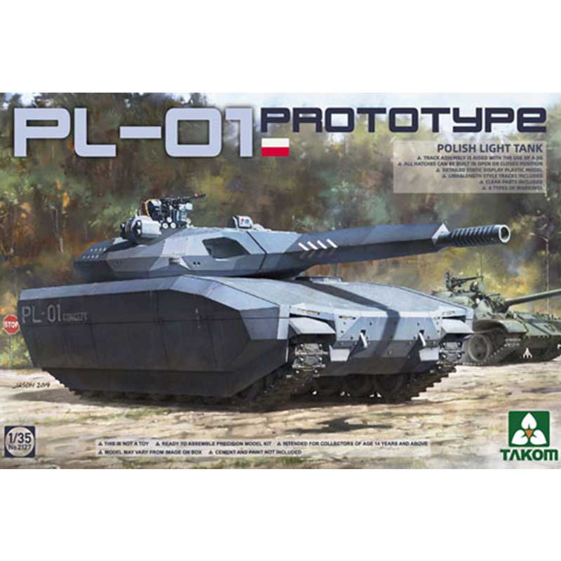 Takom Polish PL-01 Prototype Light Tank (1/35) 02127 Takom Polish PL-01 Prototype Light Tank (1/35) 02127