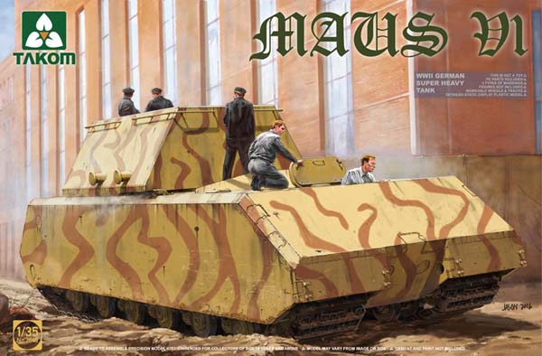 Takom WWII German Super Heavy Tank Maus V1 (1/35) 02049 Takom WWII German Super Heavy Tank Maus V1 (1/35) 02049
