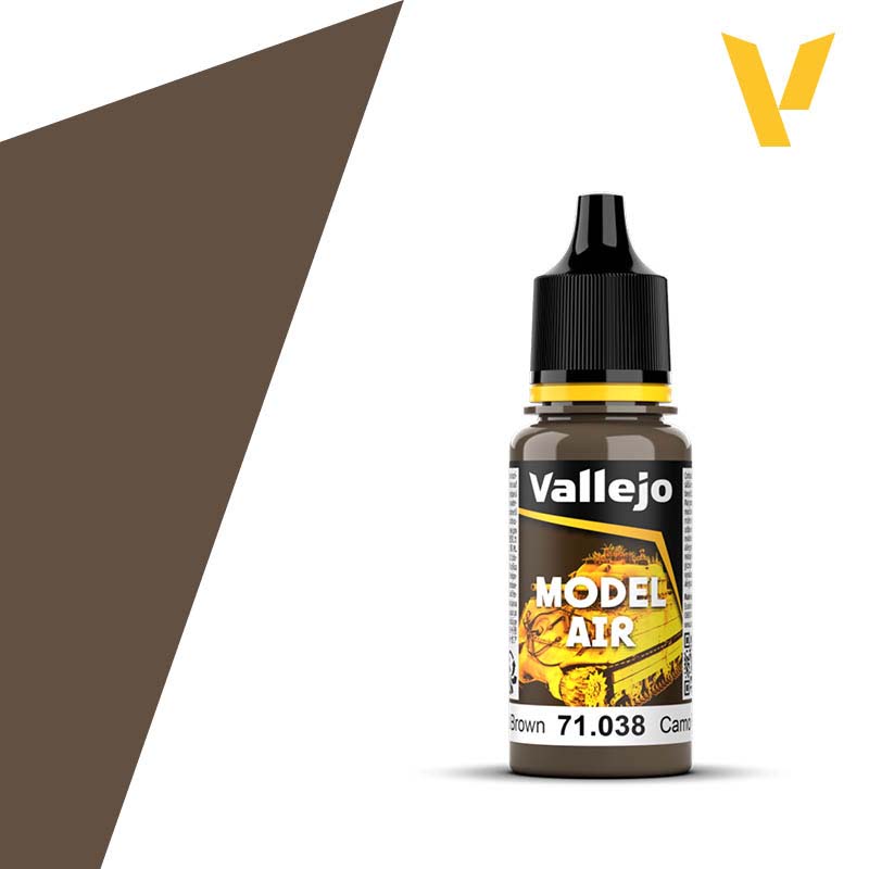 Vallejo Model Air - Camouflage Medium Brown (18ml) 71.038 Vallejo Model Air - Camouflage Medium Brown (18ml) 71.038