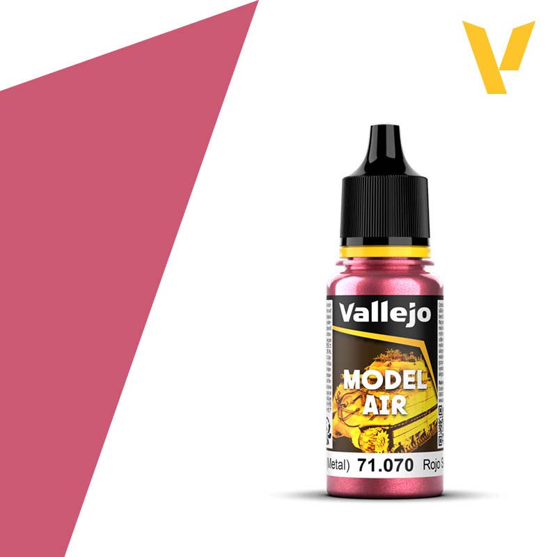 Vallejo Model Air - Signal Red (Metallic) (18ml) 71.070 Vallejo Model Air - Signal Red (Metallic) (18ml) 71.070