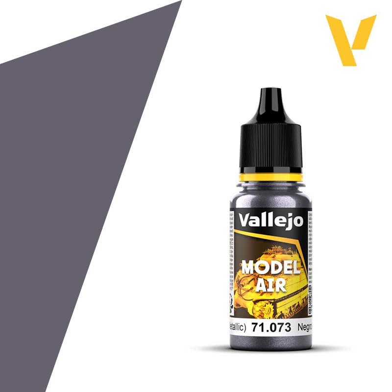 Vallejo Model Air - Black (Metallic) (18ml) 71.073 Vallejo Model Air - Black (Metallic) (18ml) 71.073