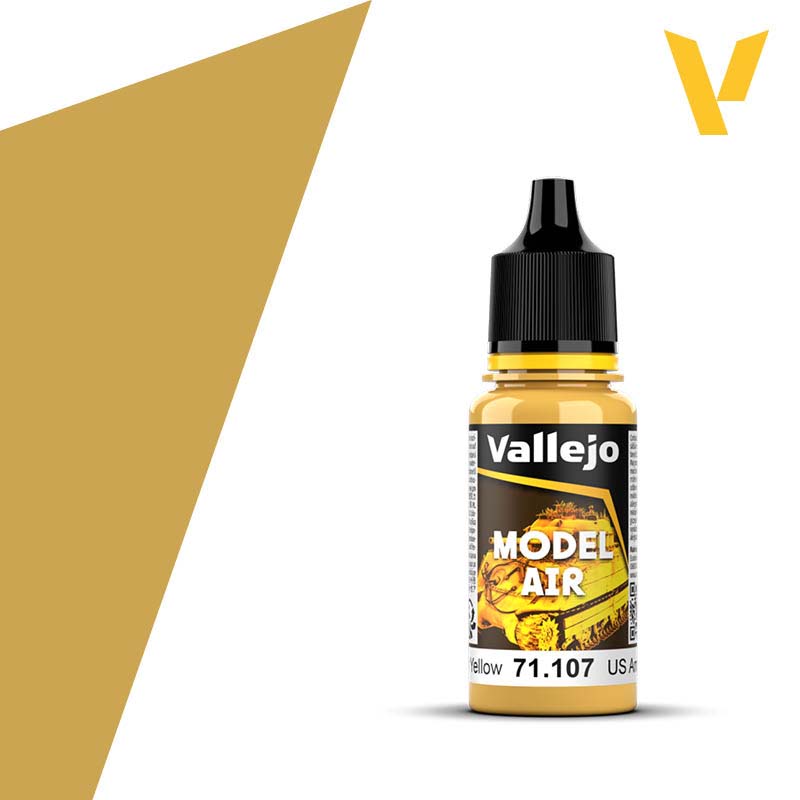 Vallejo Model Air - US Interior Yellow (18ml) 71.107 Vallejo Model Air - US Interior Yellow (18ml) 71.107
