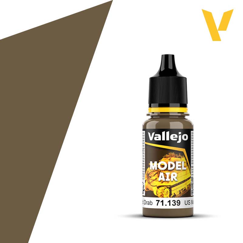 Vallejo Model Air - US Field Drab (18ml) 71.139 Vallejo Model Air - US Field Drab (18ml) 71.139